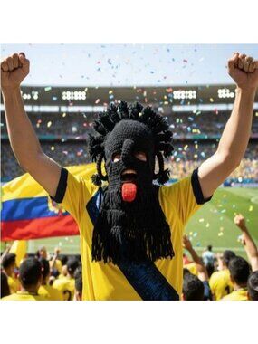 Aya Huma Diablo Umo Incas Adult Mask Ecuador Handmade Black Inti Raymi Black New